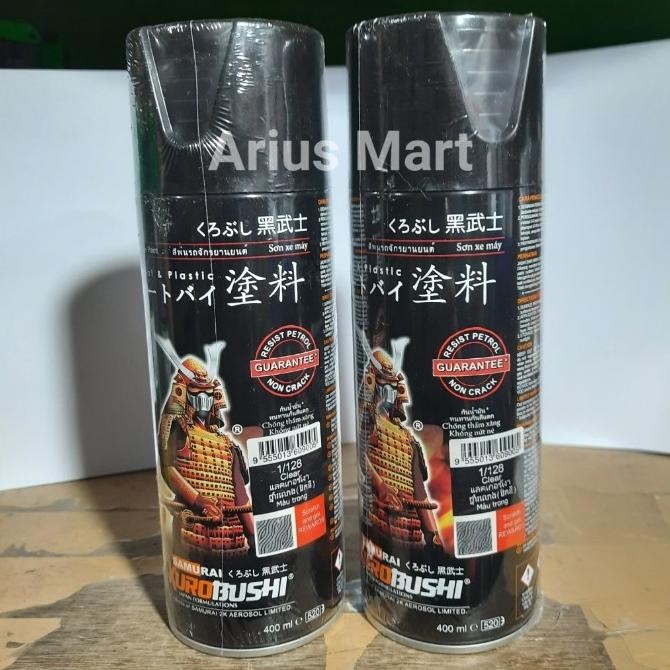 Pilok Pilox Samurai Clear 128 400Ml Pernis Clear Bening Glossy murah