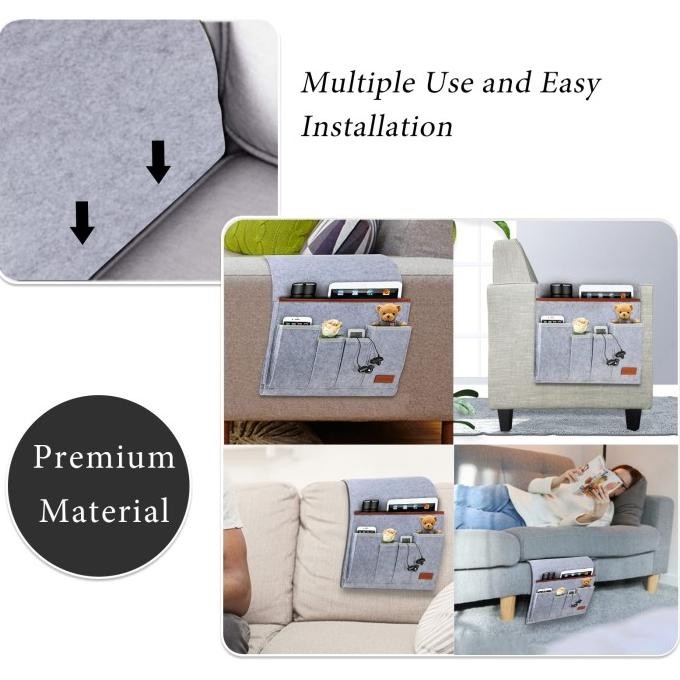 Kantong Remot Tas Gantung Remote Control Sofa Wadah Remot Tempat Penyimpanan Tv Ac Merasa murah