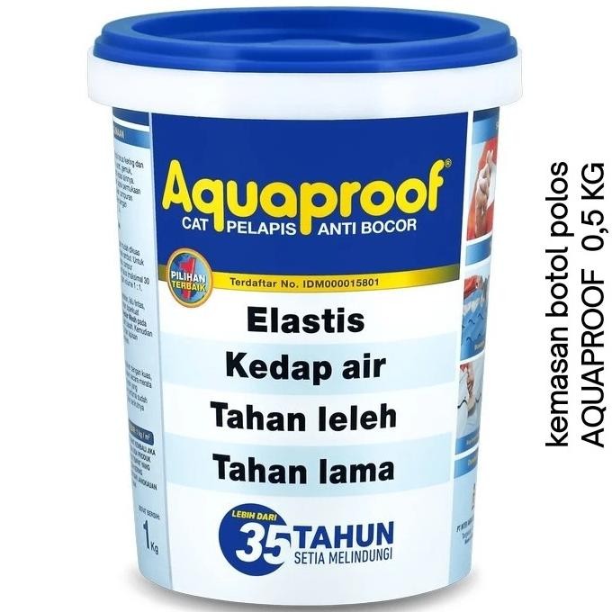 WATERPROOFING 1/2 KG  0,5 kg AQUAPROOF WARNA ABU.ABU murah