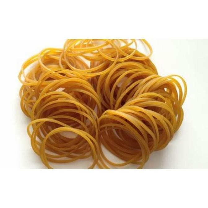

isi500gram KARET SETENGAH KG gelang kuning matang ikat plastik rubber murah