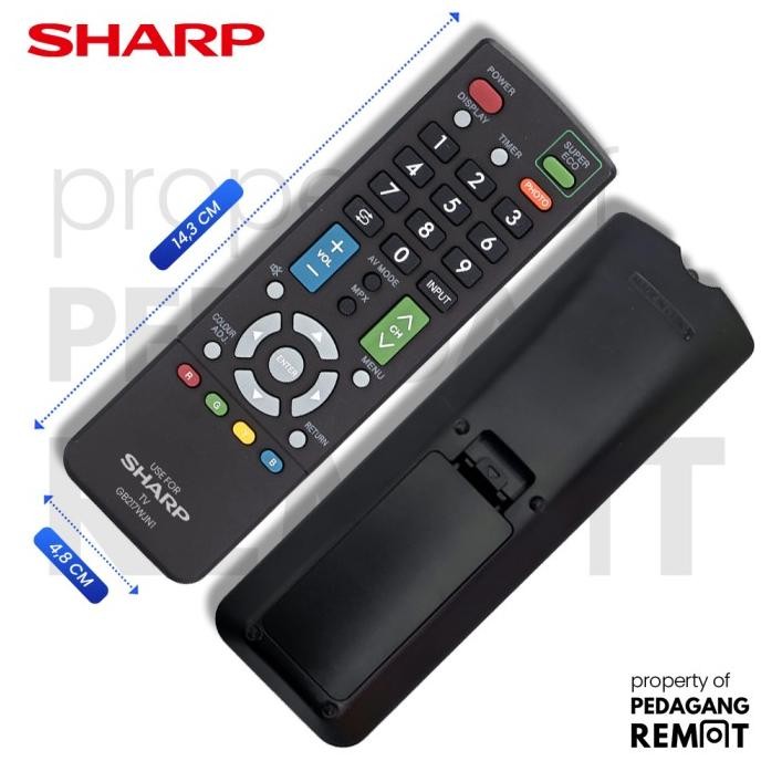 Remot Remote TV Sharp Aquos LCD LED GB217WJSA Ori Original murah