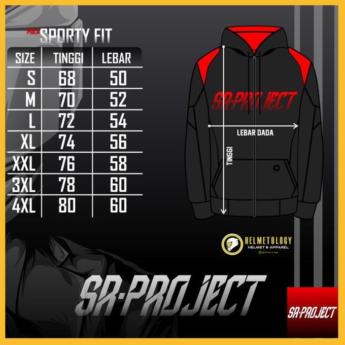 Grosir Sr Project Racing Stories Blue Hoodie Casual Jaket Motor Original