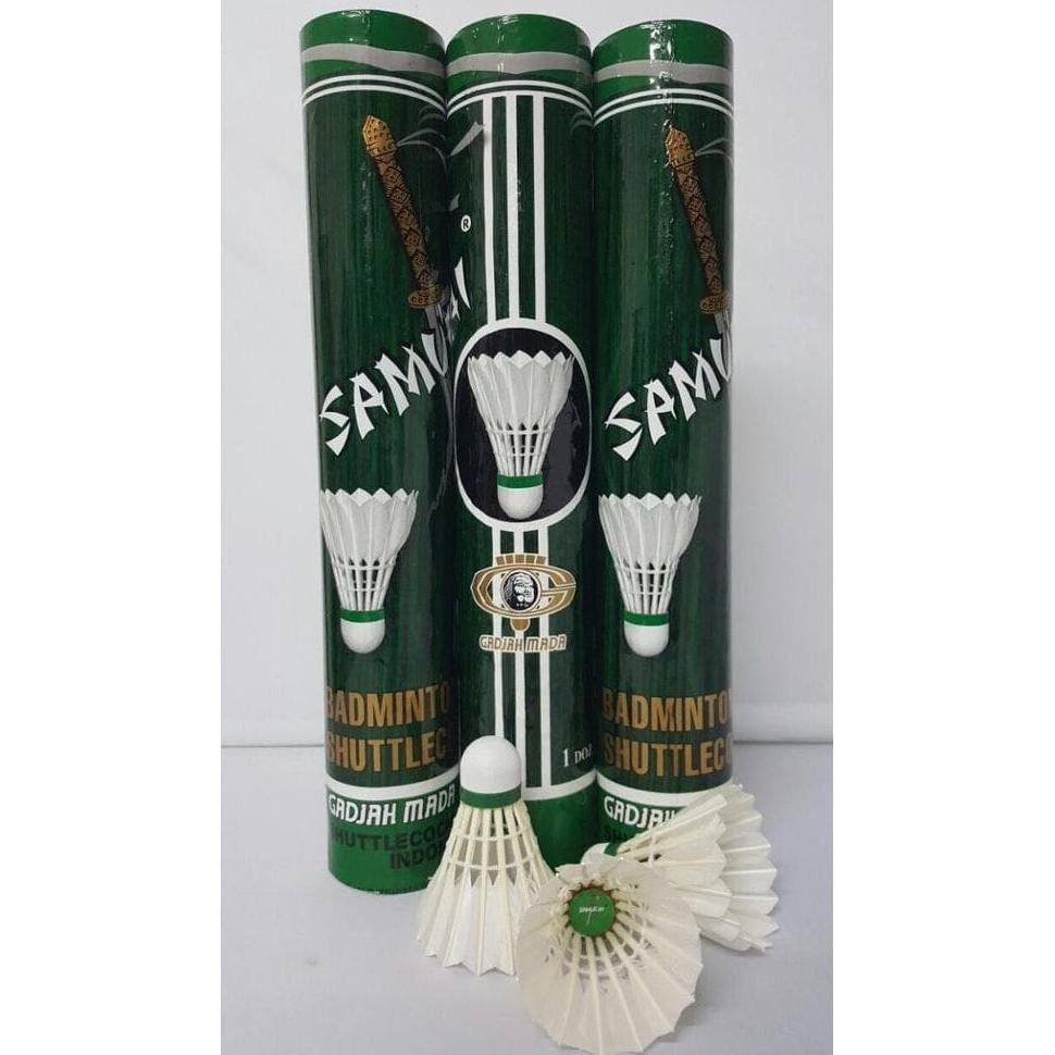 TT60 Kok Badminton / Shuttlecock Badminton SAMURAI HIJAU ORIGINAL PABRIK GAJAH MADA ( BUKAN JP GOLD 