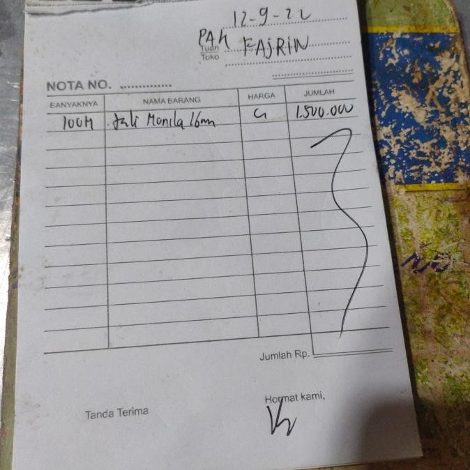 

Tali Manila 16 Mm 100 Meter Orderan Pak Fajrin New Stok