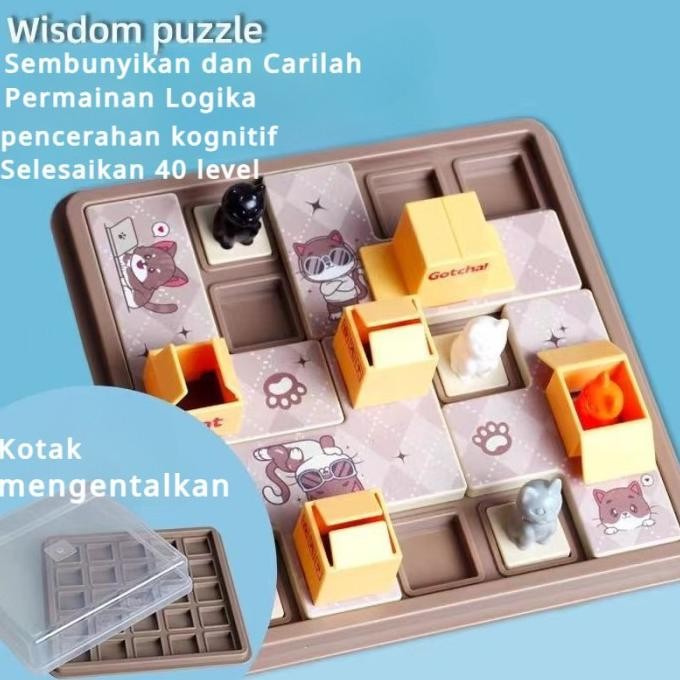 Murah Cats & Boxes Petak Umpet Permainan Logika Hover Board Smart balance Maze Logic Imajinasi spasi