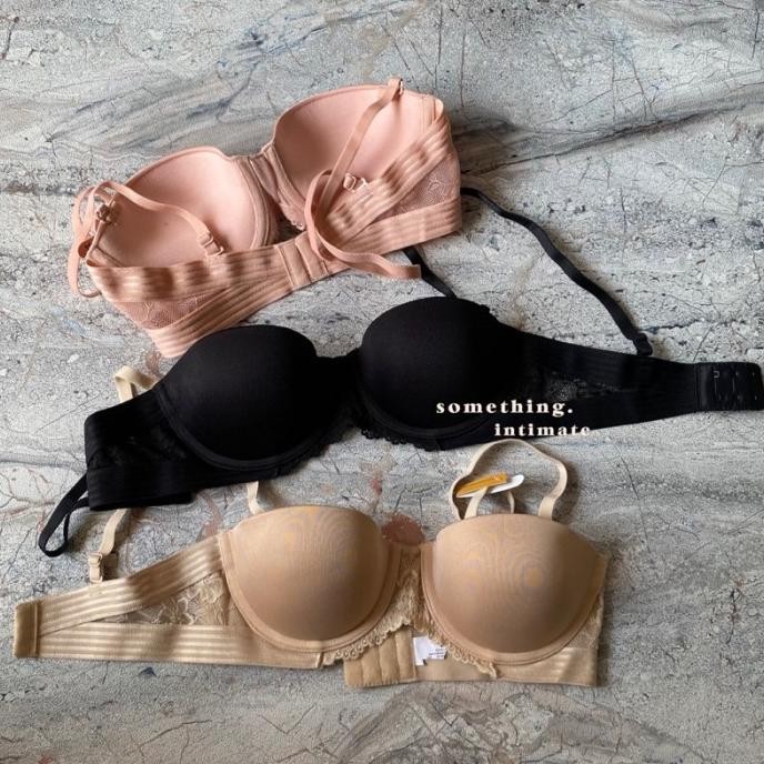 Super Promo, Maidenform Cassie Lace Strapless Push Up Bra Bh Pushup Kemben Tali