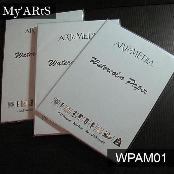 

Artemedia Watercolor Paper A4 200gsm 12 lembar Kertas Gambar Lukis Sketch Cat Air Myarts YAN