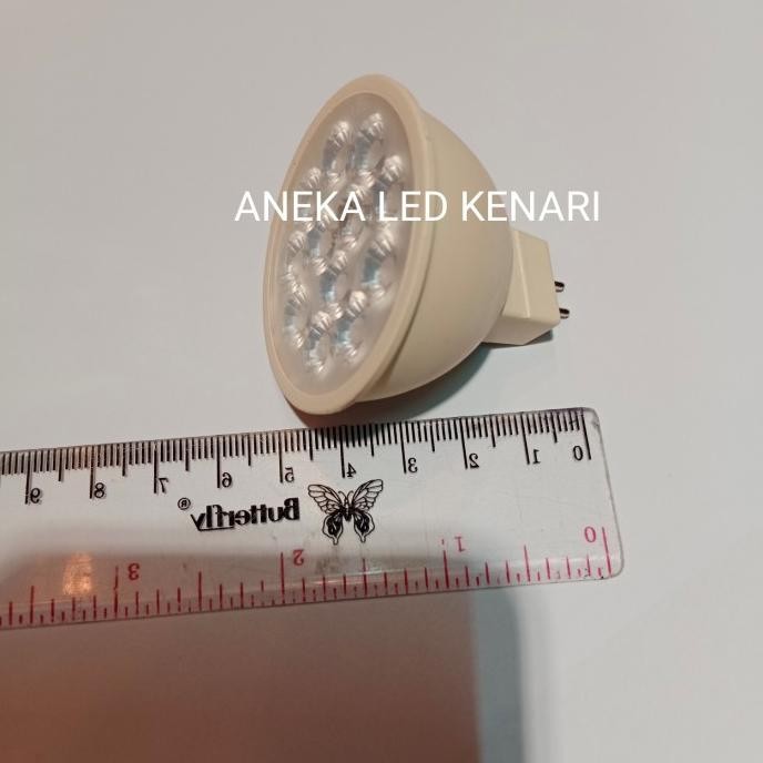 led spotlight mr16 7 Watt 12 mata 220V tusuk biru /hijau /merah/kuning murah