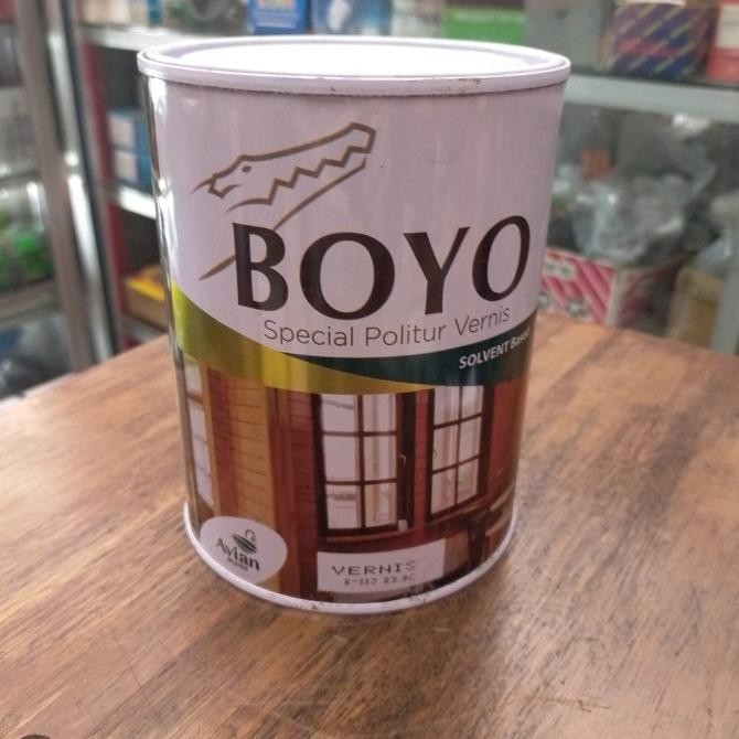 Terjangkau Cat Plitur Kayu Boyo 1 Liter Vernis Transparant