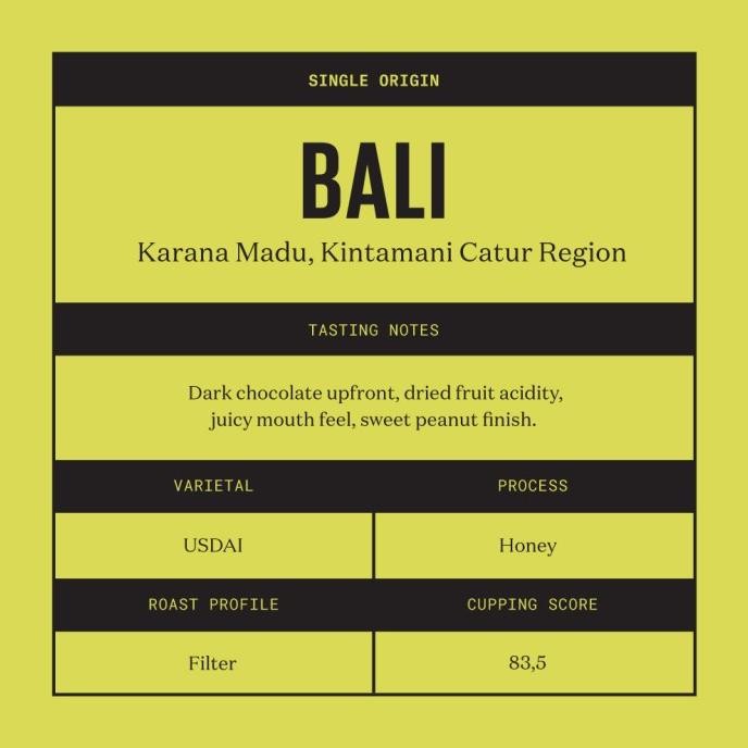 

Expat Roasters Kintamani Honey Filter Roast Biji Kopi Arabika 200Gr