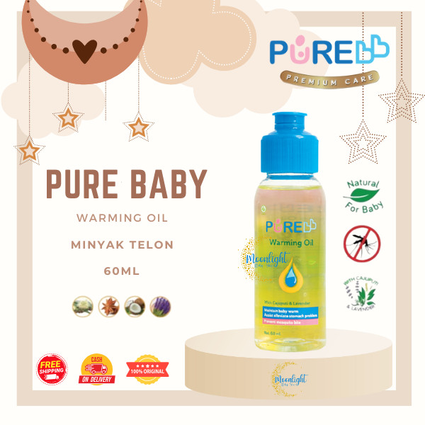 Pure Baby Warming Oil 60ml Minyak Telon PURE BB
