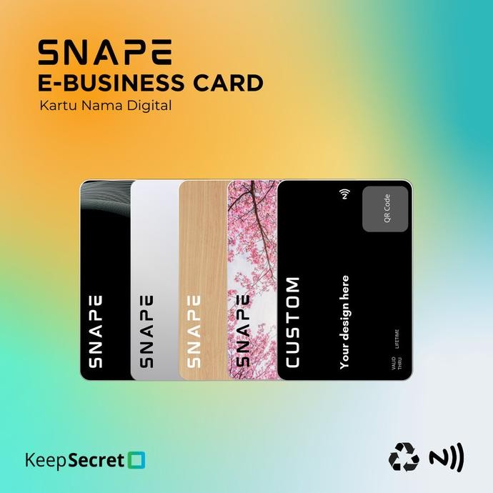 

E-Business Card / Kartu Nama Elektronik Dengan Fitur NFC dan QR Code