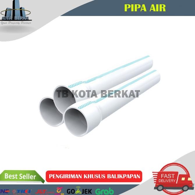 Pipa Pvc/ Pipa Paralon Target 4 Inch D 4 Meter New Stok