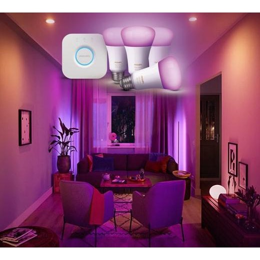 Lampu Philips HUE Starter Pack (3 Bulbs + Bridge) murah