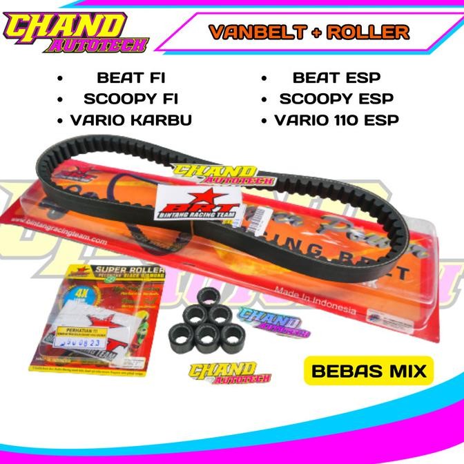 VBELT BRT Beat Fi Esp VANBELT BRT SET DAN SUPER ROLLER Beat fi beat esp Vario 110 fi Vario 110 esp V
