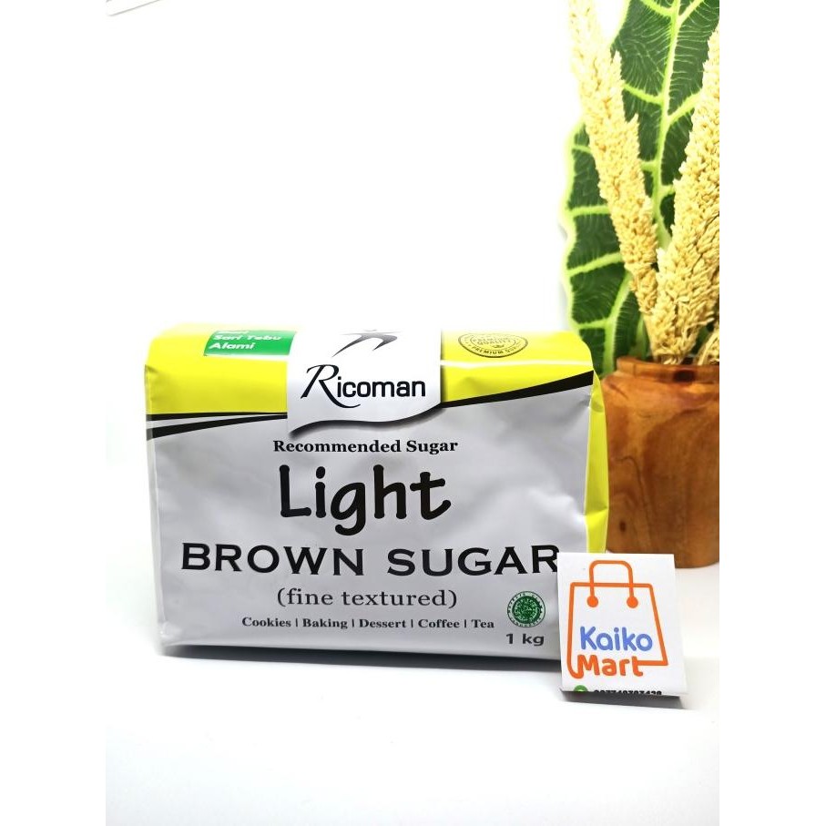 

RICOMAN LIGHT BROWN SUGAR 1KG murah