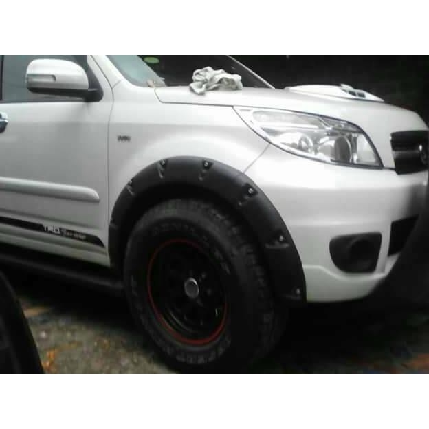 over fender terios dan rush 2014 kebawah bahan fiberglass berkualitas
