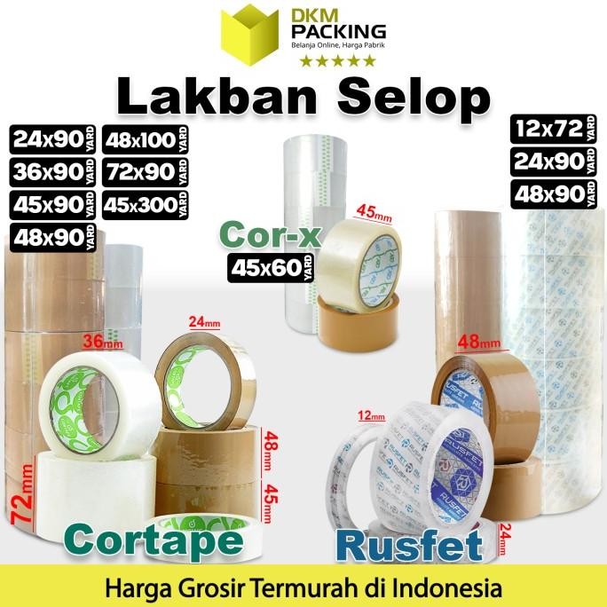 

Lakban Bening Coklat Isolasi Solatip OPP Tape Plakban TERMURAH / SELOP murah