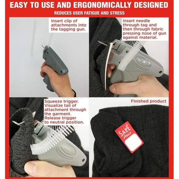 

PROMO TAG GUN EVBES ALAT TEMBAKAN LABEL + 5000Pc TAG PINS ARROW REFILL murah