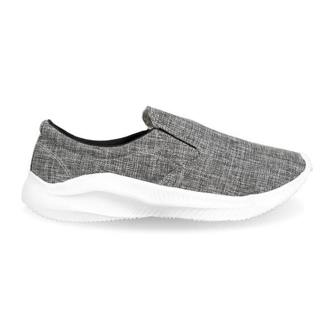 Sale Redknot Miter Abu Abu - Sepatu Sneakers Slip On Santai Tanpa Tali - Display