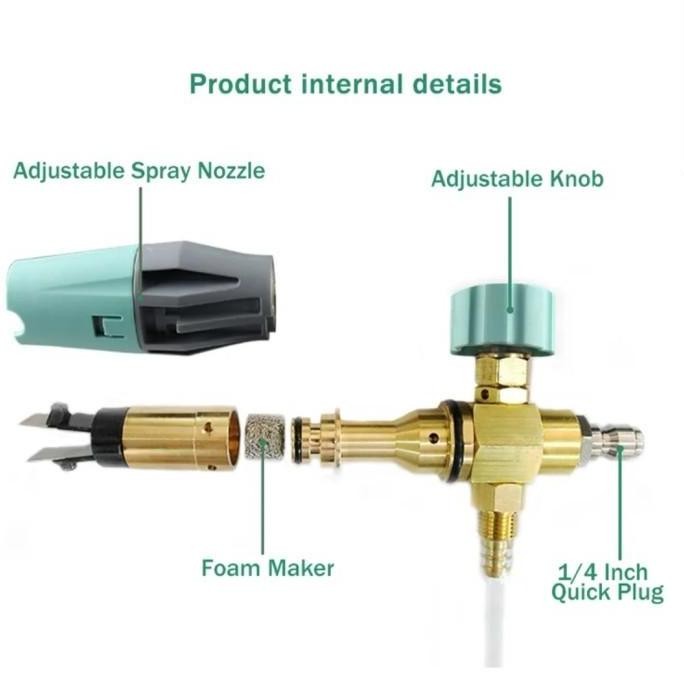 alat cuci mobil motor efek salju Foam Gun Snow Lance Gun Cannon Snow Gun Cuci Mobil Motor