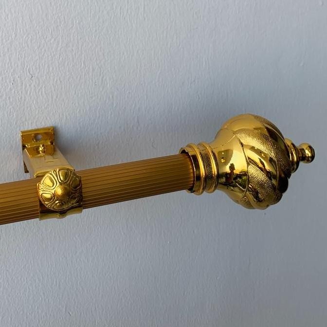 Batang Gorden Aesthetic Tirai Jendela Pintu Besi Hordeng Pintu 1 meter Full Set