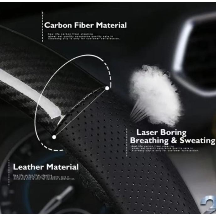 Sale Cover Sarung Stir Carbon Mobil Denza D9 2025 2026