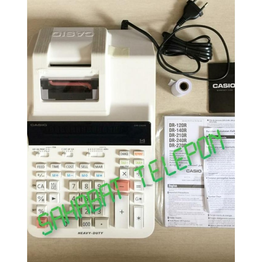 

Kalkulator Casio Dr-240R-We-E