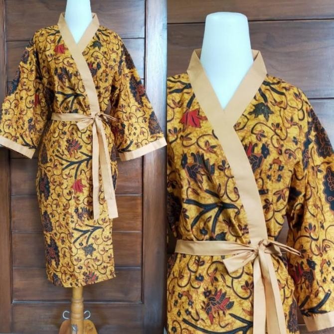 KIMONO MANDI/BATHROBE/SPA BATIK PREMIUM PRIA WANITA FREE SIZE