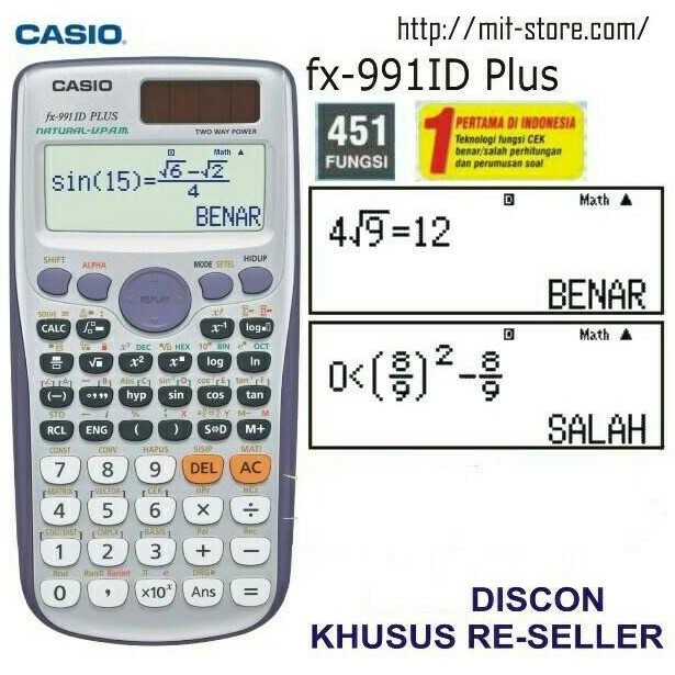 

Casio Scientific fx 991id plus Original Grosir