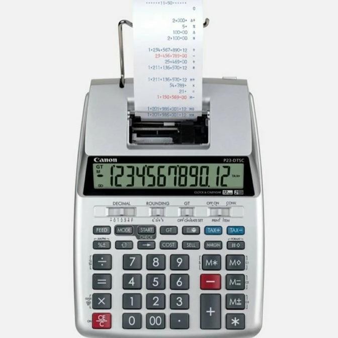 

TERBARU - Canon Printing Calculator P23-DTSC - Kalkulator Kasir Printer Struk CANON P23-DTC Printing Calculator Original & Garansi Resmi