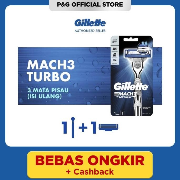 Grosir Gillette Mach 3 Turbo Pencukur Isi Ulang Pisau Cukur