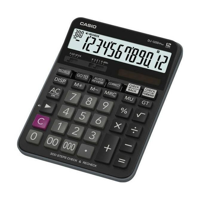 

Kalkulator Meja Casio Dj-120D Plus Desktop Check & Correct Calculator