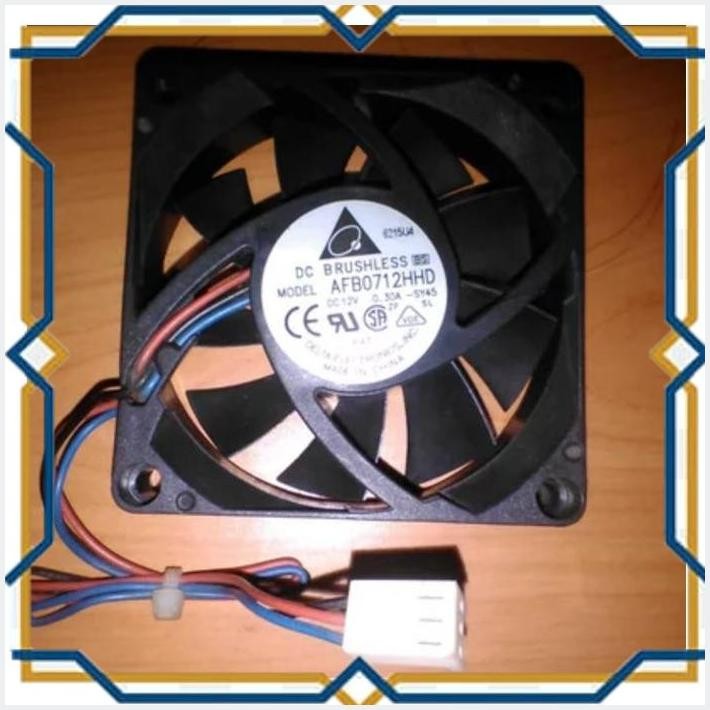 [bon] fan 7cm original delta afb0712hhd 0.3a garansi