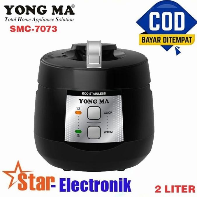 Promo Yong Ma Smc-7073 Rice Cooker Stainless Inner Pot 2 Liter