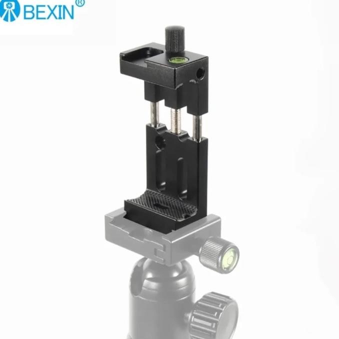 BEXIN PH-08 HP Phone Clip Tripod Mount Adapter Cold Shoe Spirit Level
