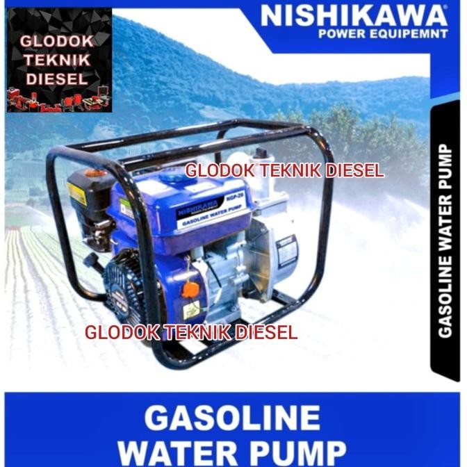 TERBARU Nishikawa Pompa Air Alkon 2 Inch Bensin NGP 20 Gasoline Alkon