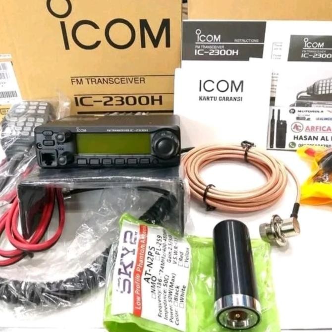 Grosir Radio Rig Icom 2300H Paket Full Set Antena Mobil Original Icom 2300H