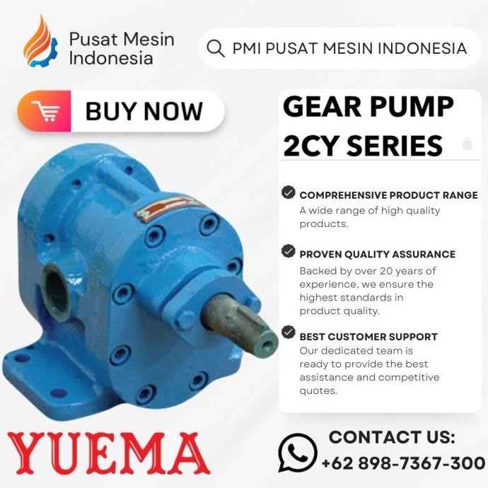 

Grosir Gear Pump Yuema 2Cy 2.1.2.5 1" X 1" Mechanical Seal Pompa / Gearpump/ Pompa Transfer Minyak