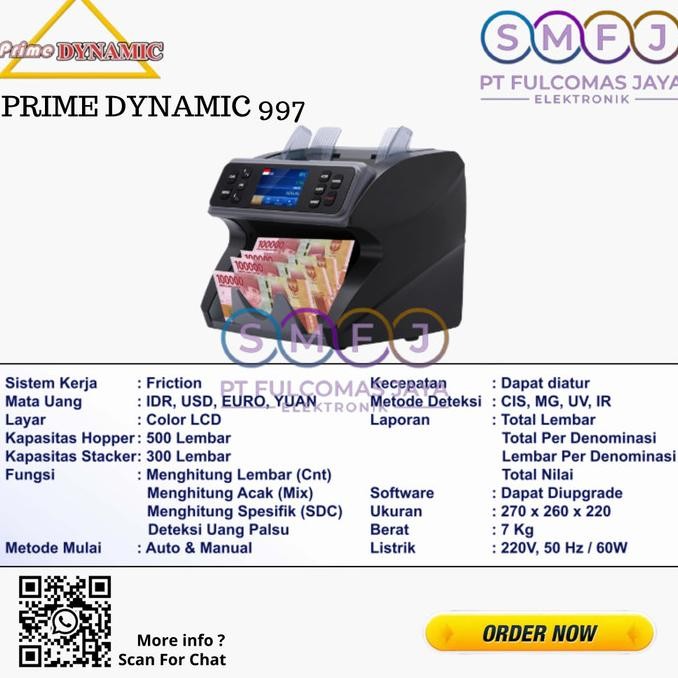 

Promo Mesin Hitung Uang Dynamic 997 Idr Cny Euro Dollar Garansi Resmi