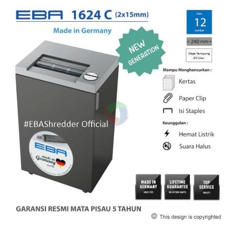

Murah Eba 1624 C Penghancur Kertas Garansi Resmi Original