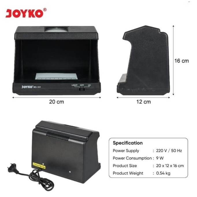 

Grosir Money Detector Joyko Md 101 Lampu Uv Led /Alat Deteksi Uang Asli Md101