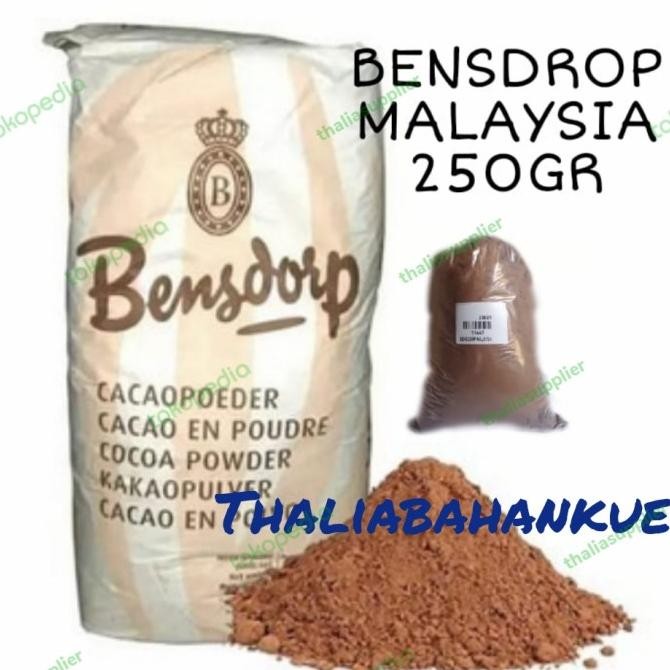 

BENSDORP MALAYSIA 22/24 - 250GR ECER, DARK COKLAT BUBUK IMPORT TERBAIK murah