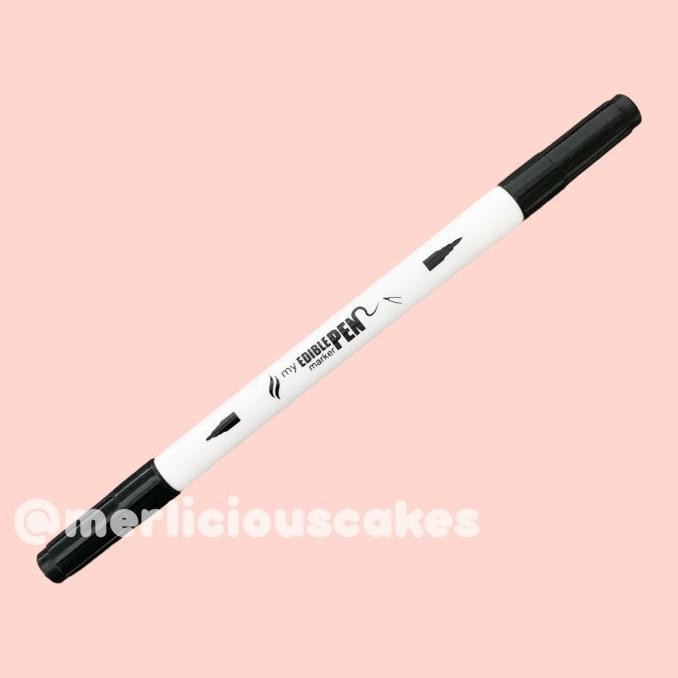 

Black My Flavor Edible Pen Marker Dual Tips Halal murah
