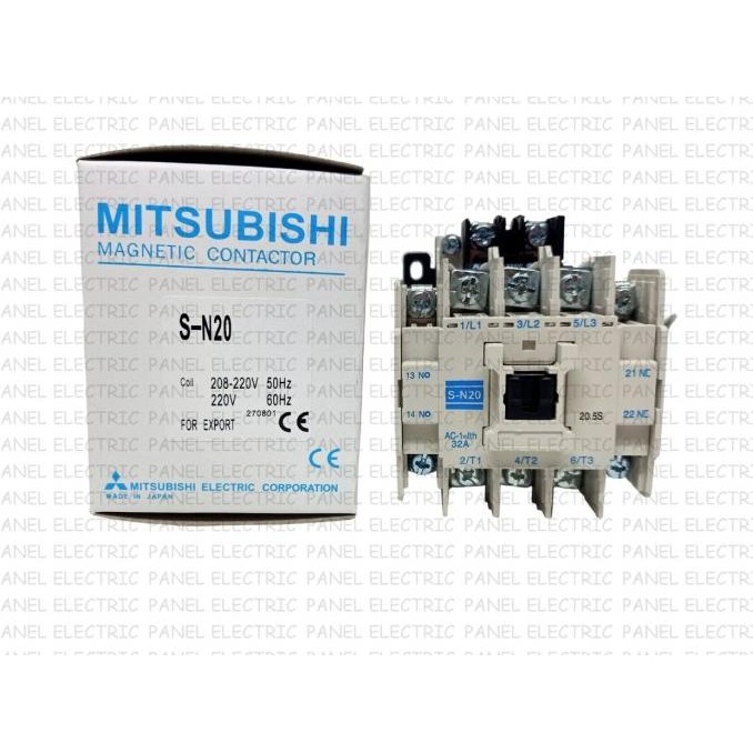 

Murah Magnetic Contactor Mitsubishi Sn-20 Sn 20 110V/220V/380V Kontaktor