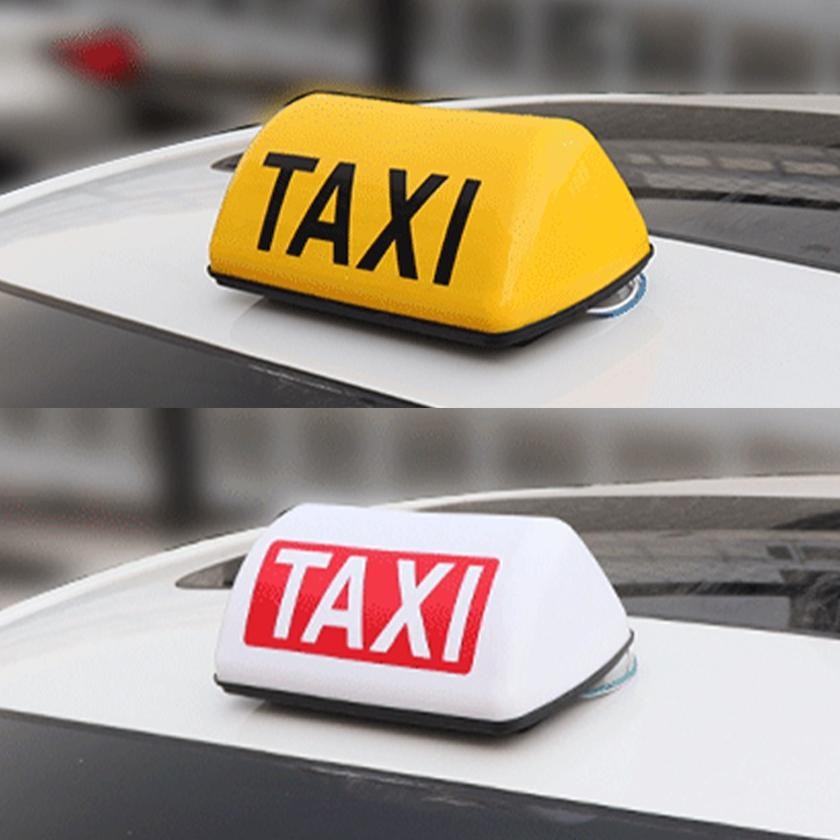 Premium Taxi Lamp / Taxi Tanda Easy To Instalation / Lampu Tanda Taxi Magnetik Anti Air Untuk Atap M