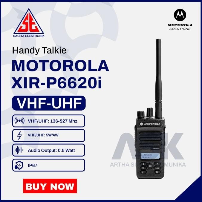 Promo Ht Motorola Xir-P6620I Vhf 136-174 Mhz / Xirp6620I P6620I P 6620I