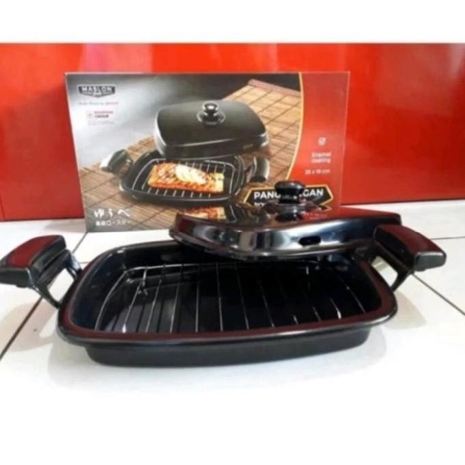 Sale Alat Panggangan Ikan Bbq Pemanggang Crystal Oven Maslon Maspion + Tutup
