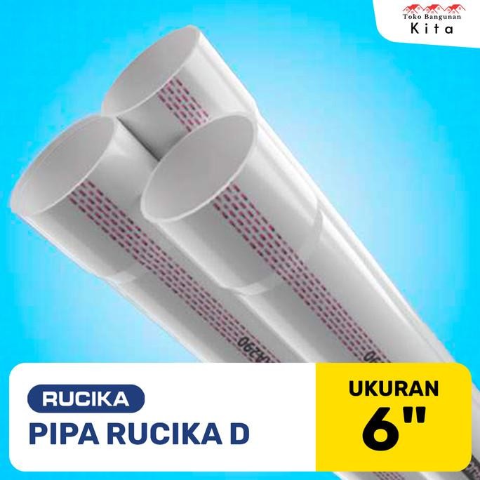 Pipa Pvc Rucika 6 Inch D | Pipa Pralon 6" D New Stok