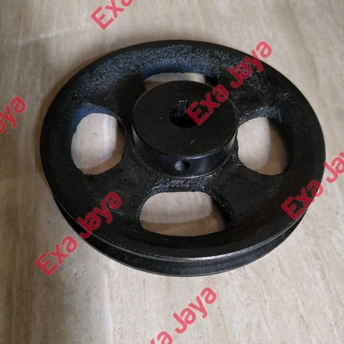 Pulley Besi Cor A1 - 6 Inch As 24 Mm Poly Pully Besi Cor New Stok